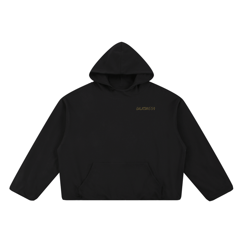 Boxy Gather-Hem Hoodie