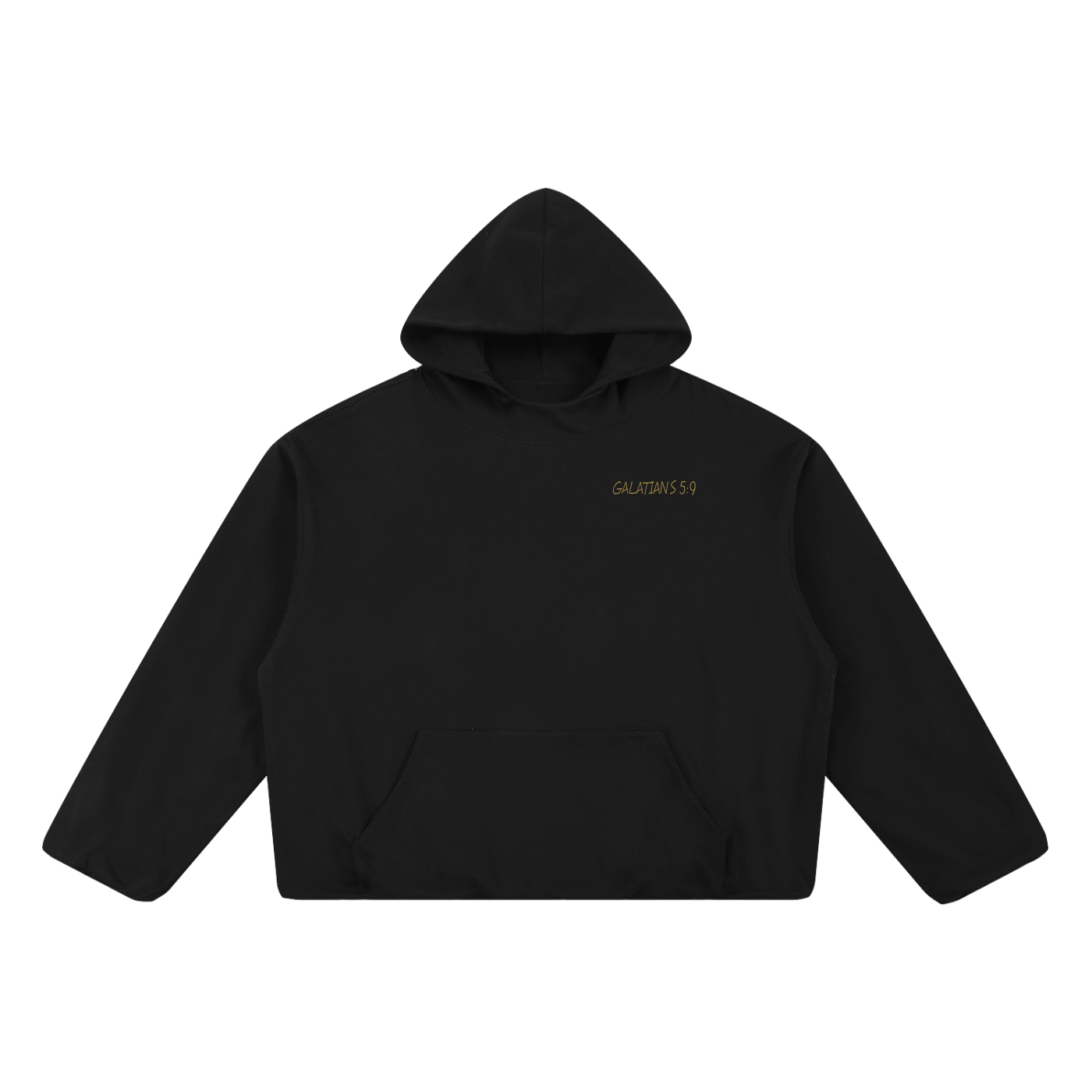 Boxy Gather-Hem Hoodie
