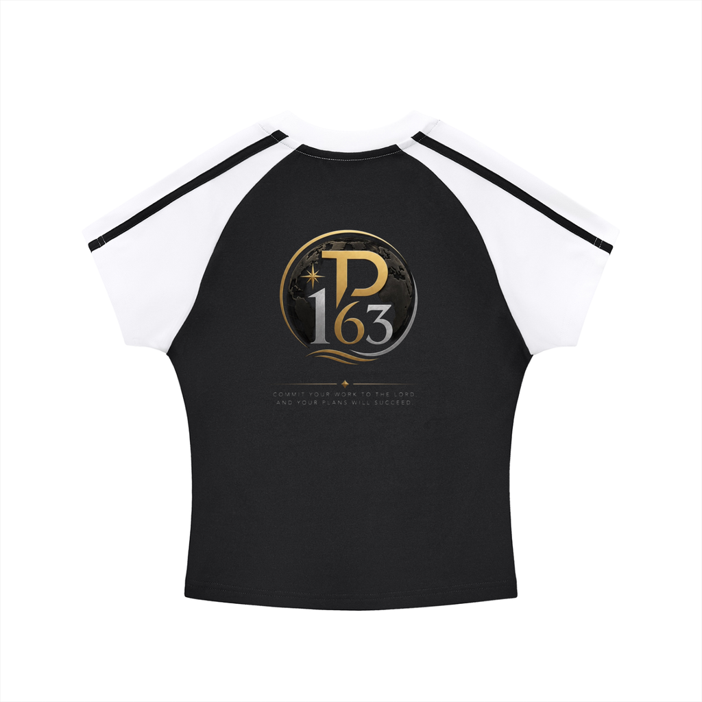 Contrast Stripes Bodycon Raglan  Sleeve T-Shirt